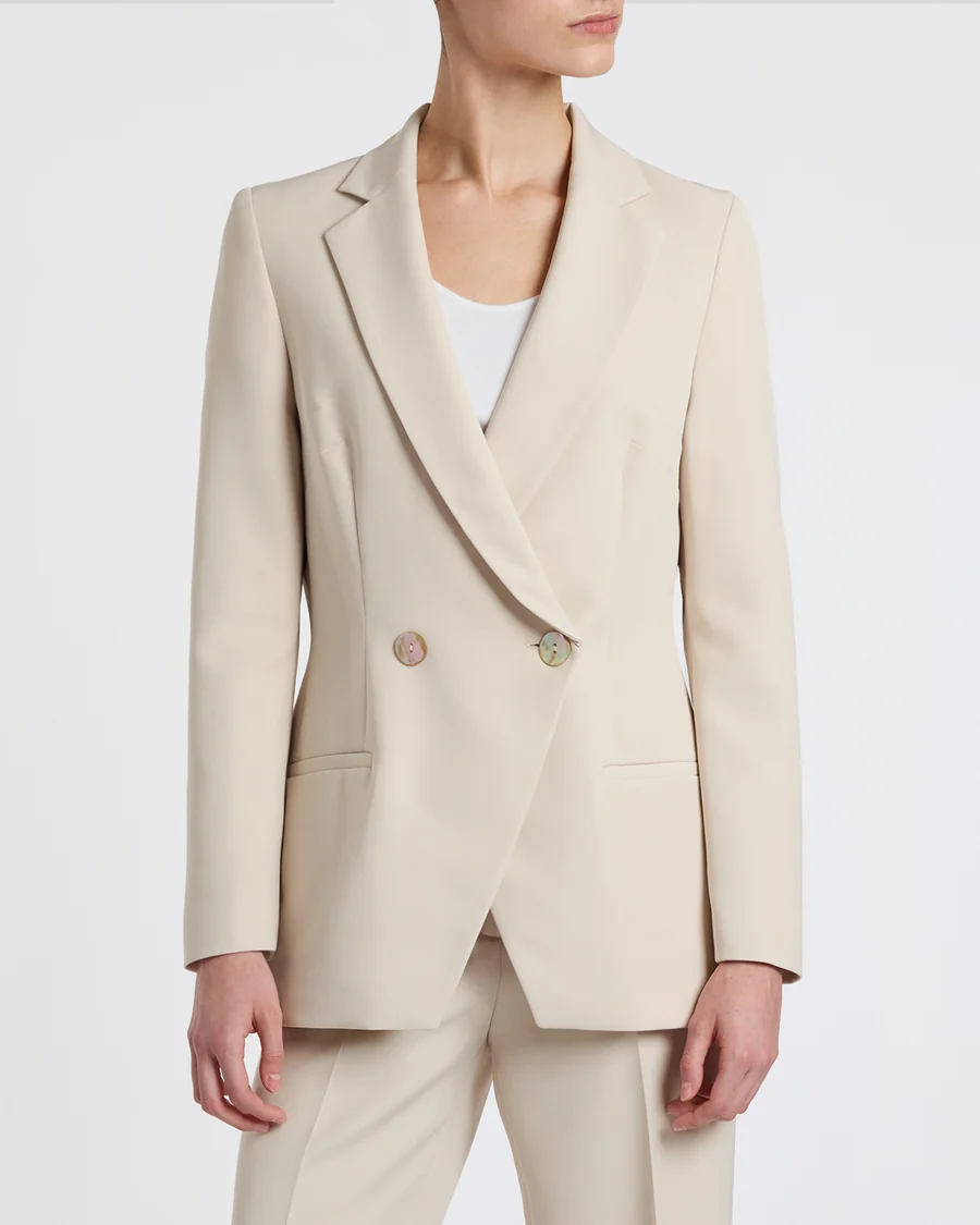 Tailored Double-Breasted Blazer